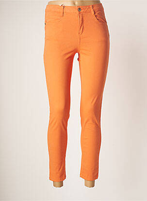 Pantalon 7/8 taille haute taille haute orange LOLA ESPELETA femme