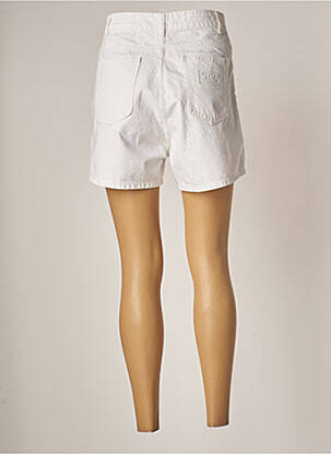 Short fermeture zippée sous rabat boutonné taille normale blanc SCHOOL RAG femme