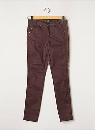 Pantalon slim stretch taille normale marron STREET ONE femme