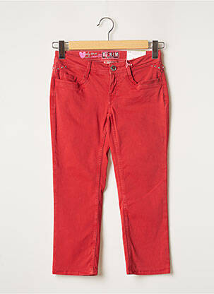 Pantalon slim stretch taille normale rouge STREET ONE femme