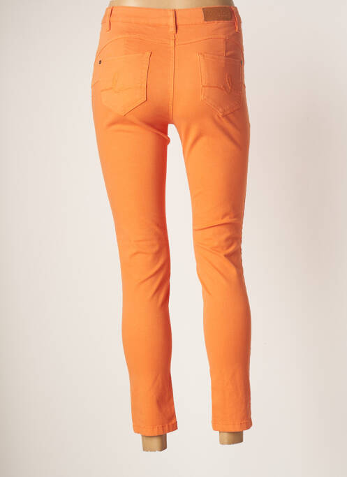 Pantalon 7/8 orange LOLA ESPELETA pour femme