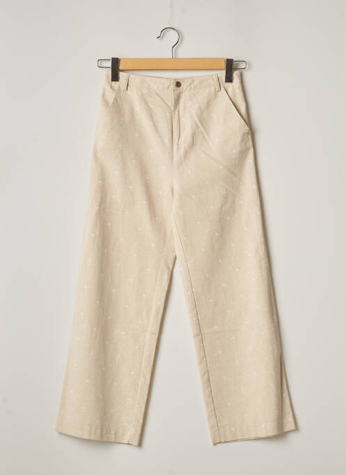Pantalon droit beige I-COTON pour femme