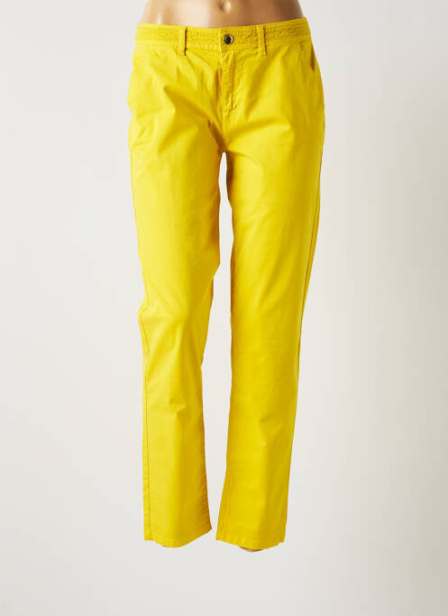 Pantalon chino jaune ONE STEP pour femme
