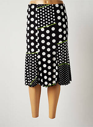 Jupe mi-longue taille normale noir JUMFIL femme