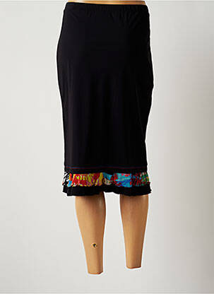 Jupe mi-longue stretch noir JUMFIL femme