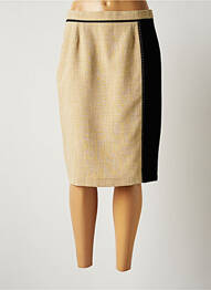 Jupe mi-longue taille normale beige JUMFIL femme