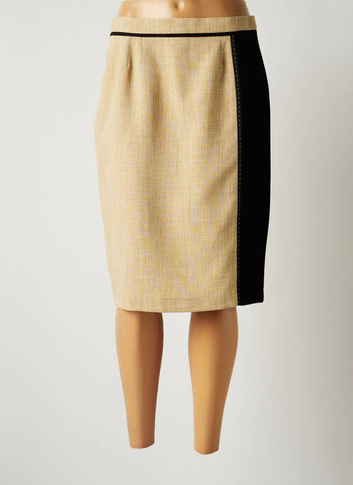 Jupe mi-longue taille normale beige JUMFIL femme