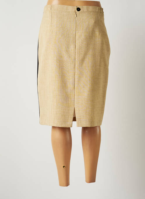 Jupe mi-longue beige JUMFIL femme