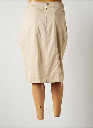 Jupe mi-longue taille normale beige JUMFIL femme