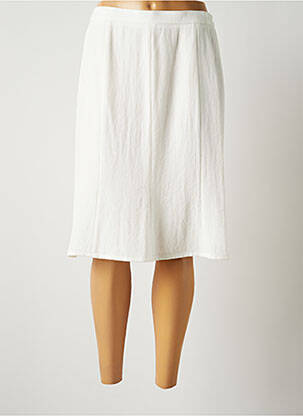 Jupe mi-longue coupe évasée blanc JUMFIL femme