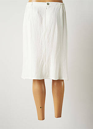 Jupe mi-longue coupe évasée blanc JUMFIL femme