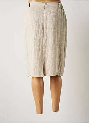 Jupe mi-longue taille normale beige JUMFIL femme