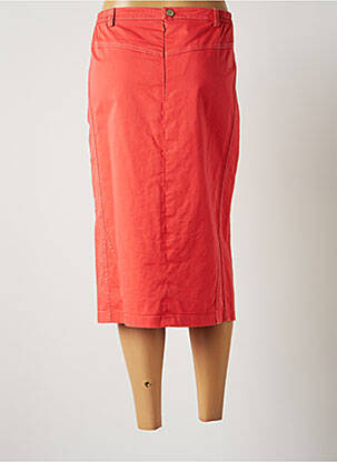 Jupe mi-longue stretch rose JUMFIL femme