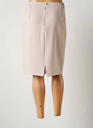 Jupe mi-longue taille normale beige JUMFIL femme