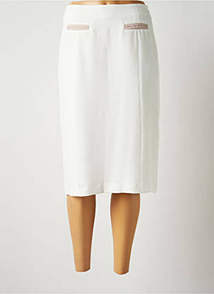Jupe mi-longue doublure textile blanc JUMFIL femme