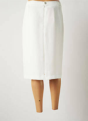 Jupe mi-longue taille normale blanc JUMFIL femme