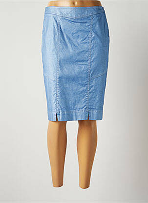 Jupe mi-longue taille normale bleu JUMFIL femme