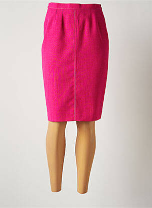Jupe mi-longue doublure textile rose JUMFIL femme