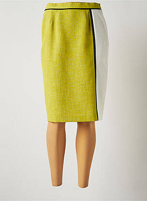 Jupe mi-longue doublure textile vert JUMFIL femme