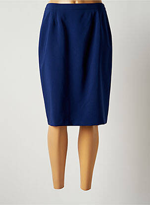 Jupe mi-longue taille normale bleu JUMFIL femme