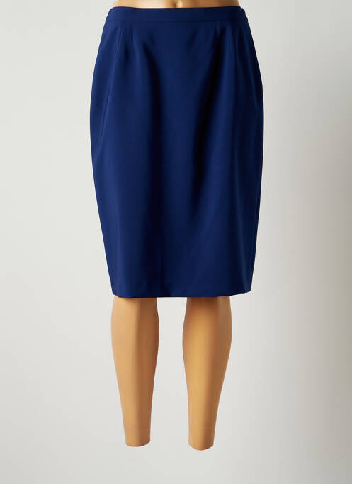 Jupe mi-longue doublure textile bleu JUMFIL femme