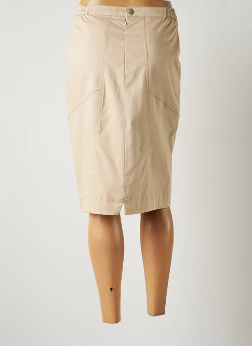 Jupe mi-longue beige JUMFIL pour femme