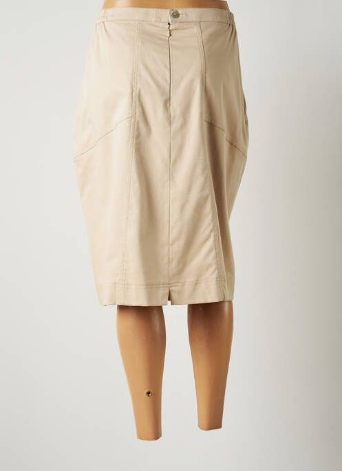 Jupe mi-longue beige JUMFIL pour femme