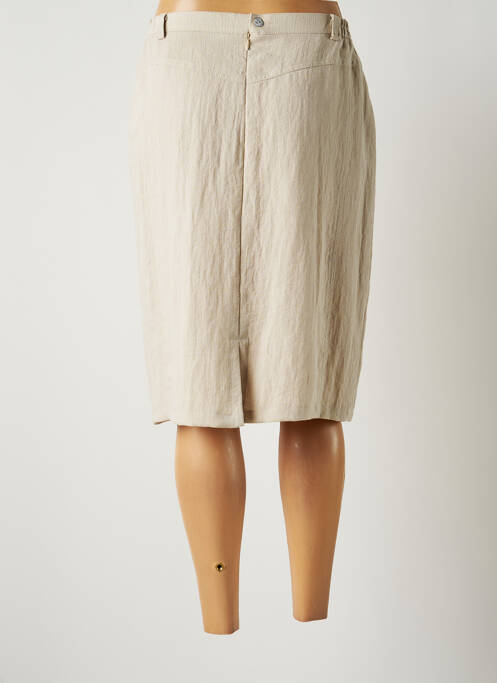 Jupe mi-longue beige JUMFIL femme