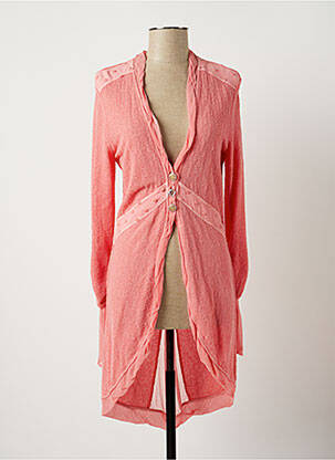 Gilet manches longues stretch rose DANIELA DALLAVALLE femme