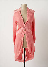 Gilet manches longues stretch rose DANIELA DALLAVALLE femme