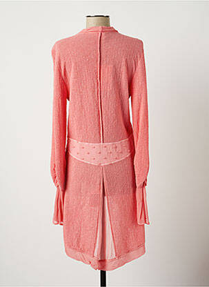 Gilet manches longues stretch rose DANIELA DALLAVALLE femme