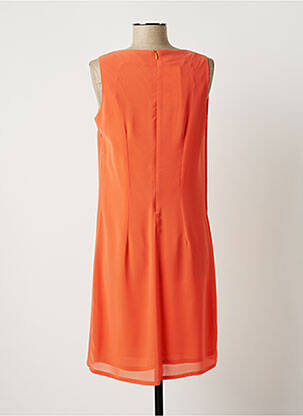 Robe mi-longue coupe fluide sans manche orange JUMFIL femme