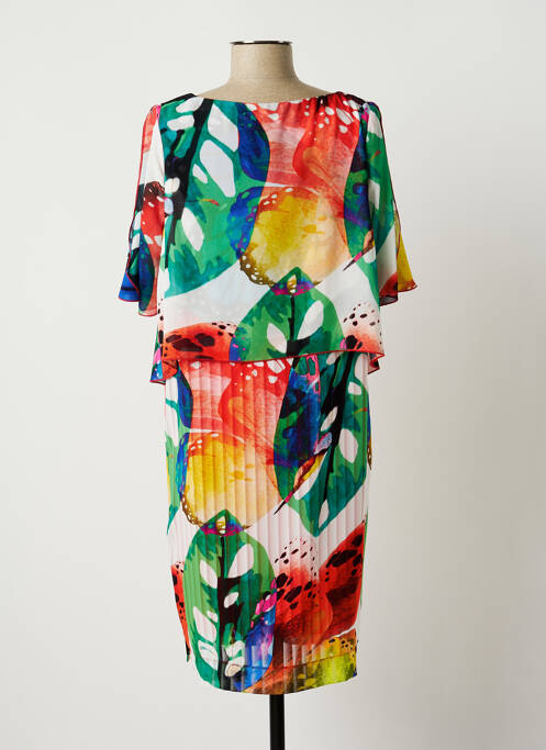 Robe mi-longue vert EROKE pour femme