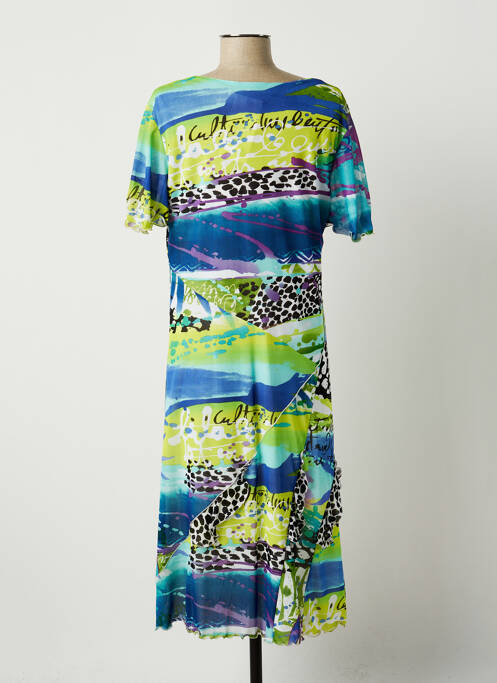 Robe mi-longue vert JUMFIL pour femme