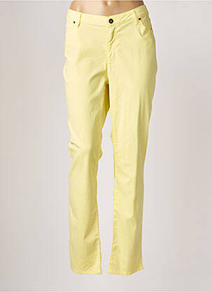 Pantalon slim stretch taille normale jaune JUMFIL femme