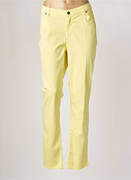 Pantalon slim stretch taille normale jaune JUMFIL femme