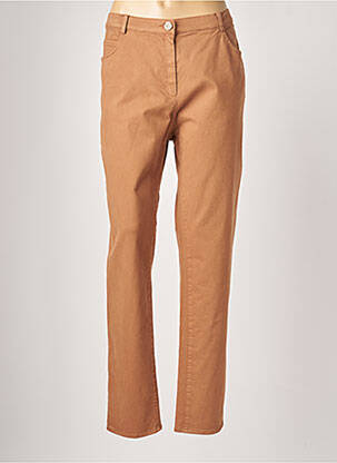 Pantalon slim stretch taille normale marron JUMFIL femme