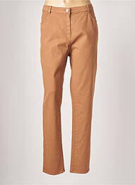 Pantalon slim stretch taille normale marron JUMFIL femme