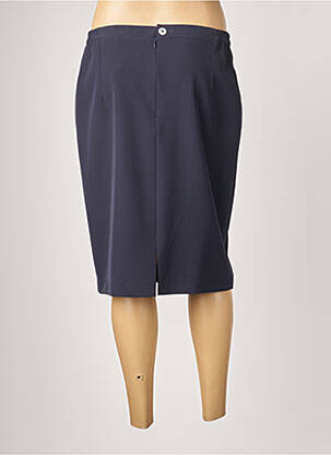 Jupe mi-longue coupe droite bleu JUMFIL femme