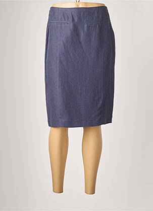 Jupe mi-longue coupe droite bleu JUMFIL femme