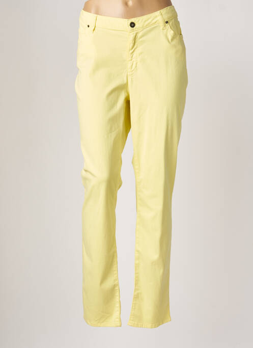 Pantalon slim stretch taille normale jaune JUMFIL femme