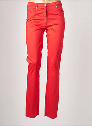 Pantalon slim stretch taille normale rouge JUMFIL femme