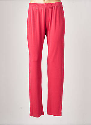 Pantalon droit stretch taille normale rose JUMFIL femme