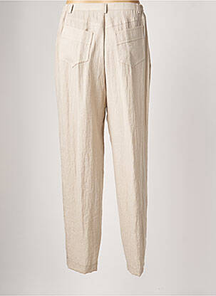 Pantalon droit taille élastique taille normale beige JUMFIL femme