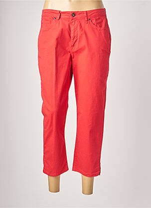 Pantacourt coupe droite taille normale rouge JUMFIL femme