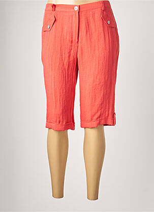 Bermuda taille élastique taille normale orange JUMFIL femme