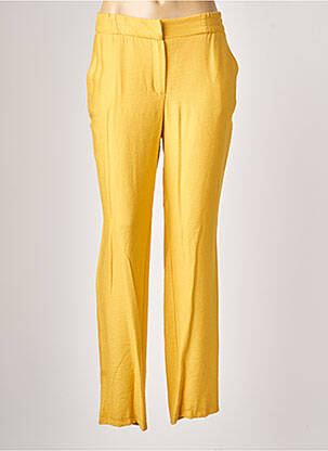 Pantalon droit jaune MERI & ESCA pour femme