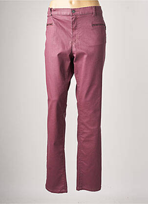 Pantalon droit violet BRUNO SAINT HILAIRE pour femme