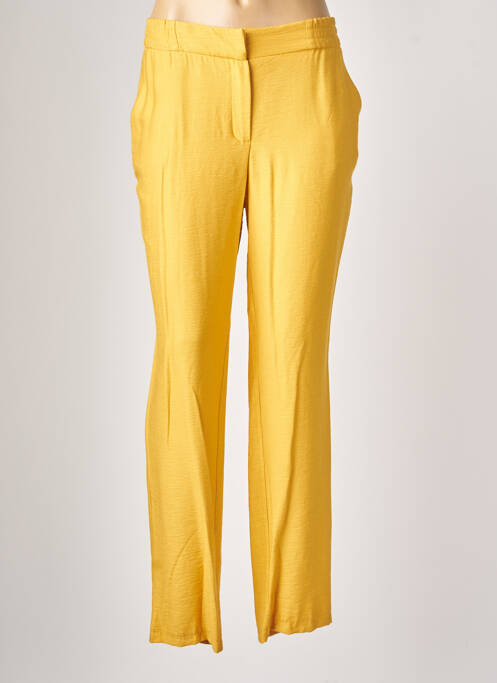 Pantalon droit jaune JUMFIL pour femme