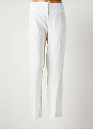 Pantalon droit blanc LAUREN VIDAL pour femme